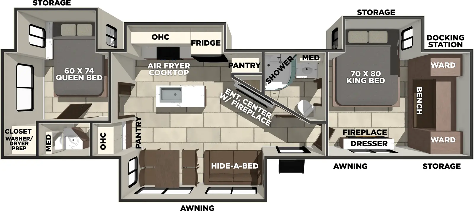 Lacrosse 3510DB Floorplan